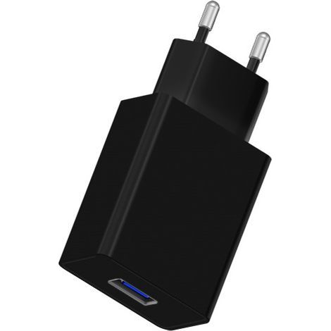 Chargeur mural USB universel 5V 2A/10W avec 1 port – Prise USB compatible avec tous types d'appareils et de smartphones, noir-ARCAN