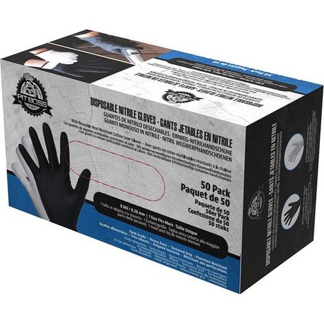 Guanti Monouso in Nitrile Pit Boss Confezione 50PZ - 41073
