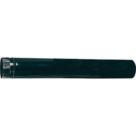 Poêle tube vitrifié noir 850° de 1 mètre