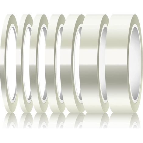 7 Rouleaux Ruban Résistant à la Chaleur Ruban Haute Température Ruban de Sublimation Ruban Thermique pour Impression par Sublimation Transfert Chaleur Isolation Soudure à la Vague (Transparent) (1/5)