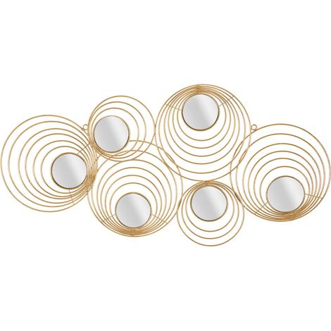 Pannello decorativo da parete in ferro, 90x2,5x45 cm – Rays (1/5)