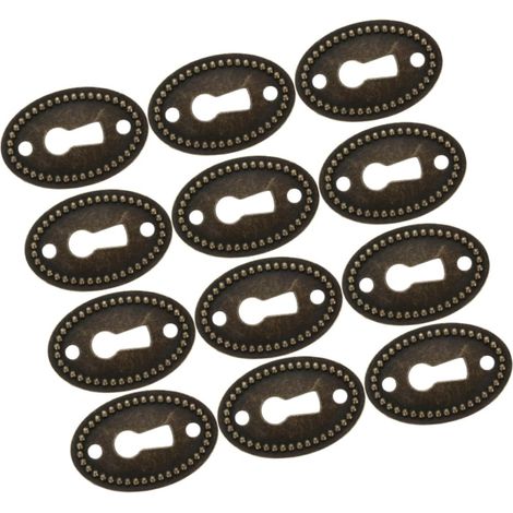 SHINEOFI Lot de 12 plaques décoratives ovales pour trous serrure (1/5)