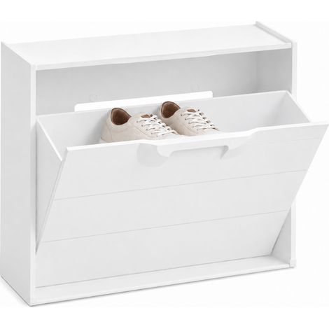 Scarpiera Modulare Bianca a Ribalta 51x17,3x40,1 cm (1/5)