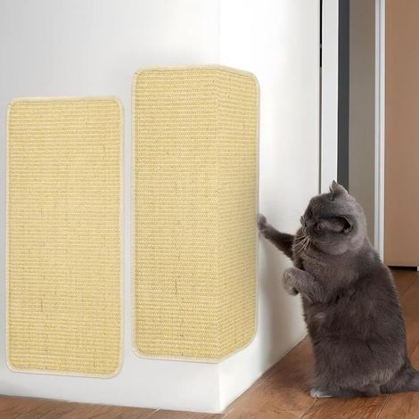 Griffoir pour Chat - 2Pcs - Sisal Naturel - Grand - Sol antidérapant (1/4)