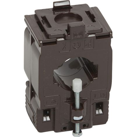 Transformateur de courant fermé 600/5 pour barre ou câble 27mm 12 VA (412114)