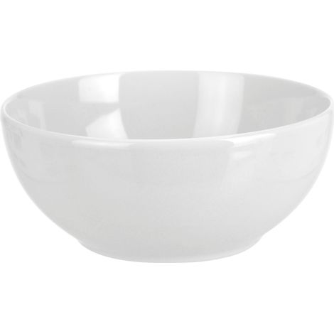 Müslischale Ø 14 cm aus Porzellan weiß - 6er Set - Müslischüssel Schale Schüssel