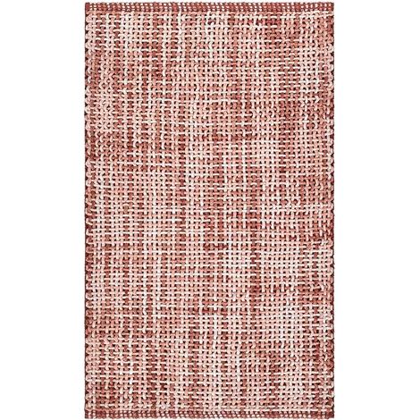 Tappeto da bagno CRAZY ROSE, morbido e assorbente in microfibra antiscivolo, lavabile in lavatrice, ideale per doccia, lavabo e sanitari, con effetto intreccio 60x120cm (1/5)