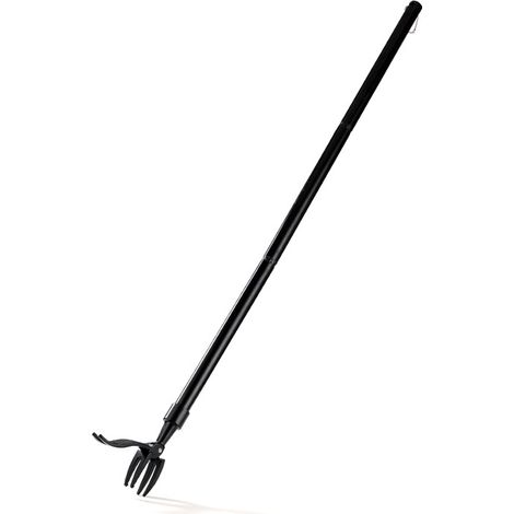 Gartenhacke, 100 cm, Steighacke und Spike-Rechen, 2-in-1, Edelstahl-Handhacke, Gartenwerkzeug, Steighacke mit einstellbarer Aktion zum Jäten/Auflockern von Erde