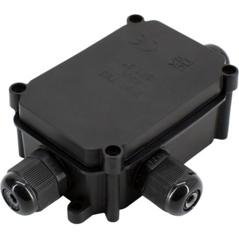 Caja hermética de montaje en superficie con prensaestopas IP66 Bemko E04-HP3-PG9-IP66 (1/5)