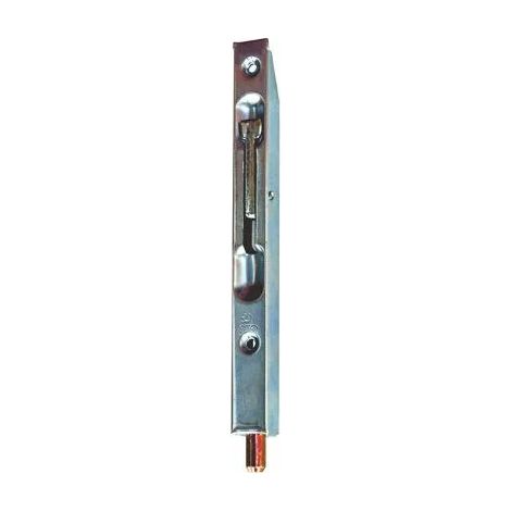 Ferco – Verrou à bascule 160 x 16 mm – Pour bois dur – Finition gris EV1 – Type semi-fixe – Course 13 mm