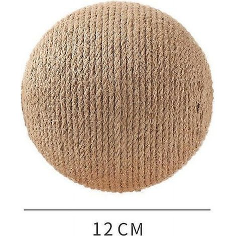 Griffoir pour chat 12cm avec boule à gratter et tapis à griffer, jouet anti-déchirure pour chaton, surface en sisal, idéal pour protéger vos meubles. (1/5)