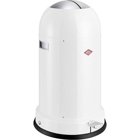 WESCO Kickmaster Classic Line 33 L Treteimer – Weiß matt (1/3)