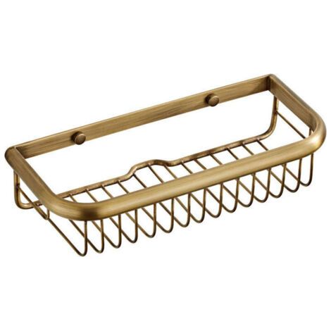 à l'ancienne Étagère de Bain antirouille Caddy de Douche, Panier rectangulaire Mural pour shampooing conditionneur Organisateur de Cuisine de Salle de Bain (1/4)
