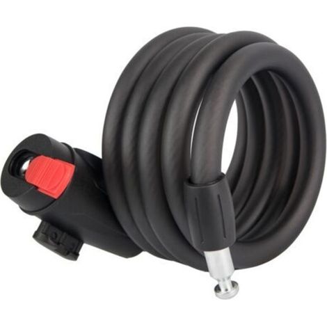 Spiral Cable Lock, 1.2m, Coiled Cable Lock, Anti-theft Cable for Bicycle/Scooter/Motorcycles/Bike Gate, Bicycle Chain Lock, Bike Lock with Key, Bike Lock with Key, Bike Lock (1/5)