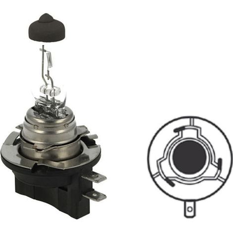 2 PZ Lampada Alogena H11B H9B 12V 55W PGJY19-2 Clear Compatibile Osram (1/3)