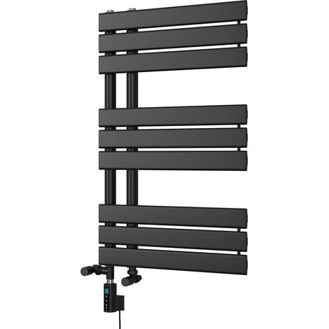 Tristan - Black Dual Fuel Towel Rail H816mm x W500mm Thermostatic WIFI (1/3)