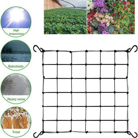 Trellis Netting - 120 x 120 cm - Polyester Garden Plant Support Net - For Climbing Plants - 1 Piece (1/4)