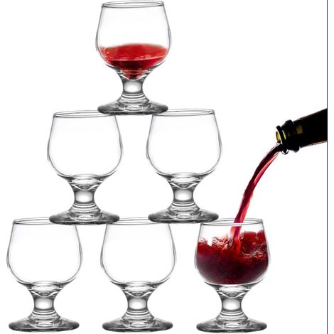 Liquor Glasses, Mini Brandy Glass, Cognac Glasses Home, Restaurants and Parties, Dishwasher Safe (1/5)