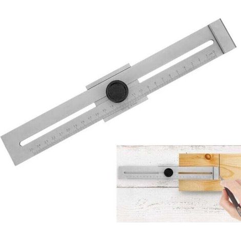 Trusquin de traçage de précision, Traceur parallèle en acier carbone, Échelle gravée au laser, plage de mesure 250 mm