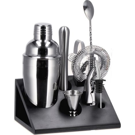 Ad Trend Set 8 Pz Cocktail con Supporto Bamboo (1/2)