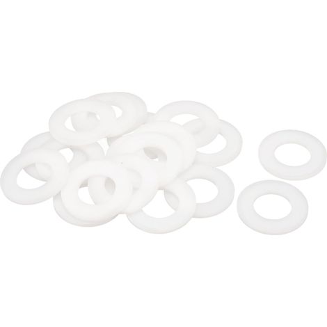 20Pcs M24 Rondelles Plates 24mm ID 45mm OD 3mm Épaisseur Blanc (1/5)