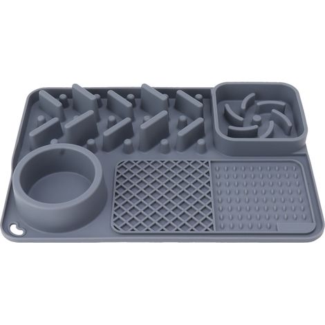Tapis à lécher pour chiens et chats, tapis à lécher au beurre de cacahuète pour soulager l'anxiété des chiens, tapis d'alimentation lente idéal pour le bain et le toilettage.