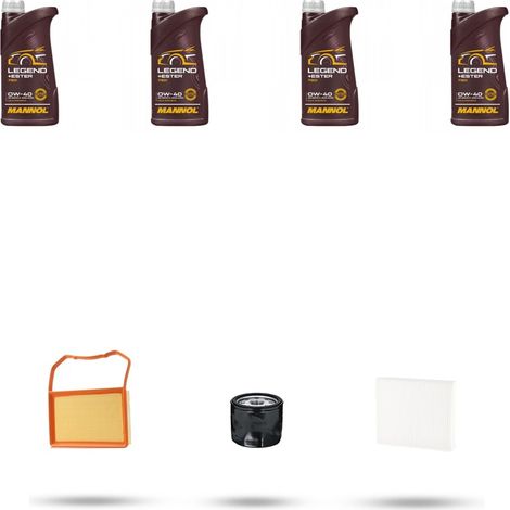 Kit tagliando 3 FILTRI e 4L OLIO compatibile con Vw Polo VI (AW) 1.0 MPI 55kw Dal 2017 (1/5)