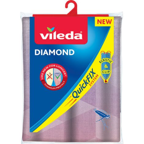[JAMAIS UTILISÉ] Housse de Table à Repasser anti-glisse Diamond VILEDA - 120x38 cm