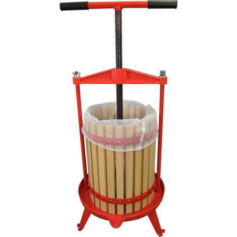 18 Litre Traditional Fruit and Apple Cider Press with Cross Bar and T Handle (1/5)