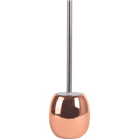 Brosse WC avec Support Céramique Effet Cuivre