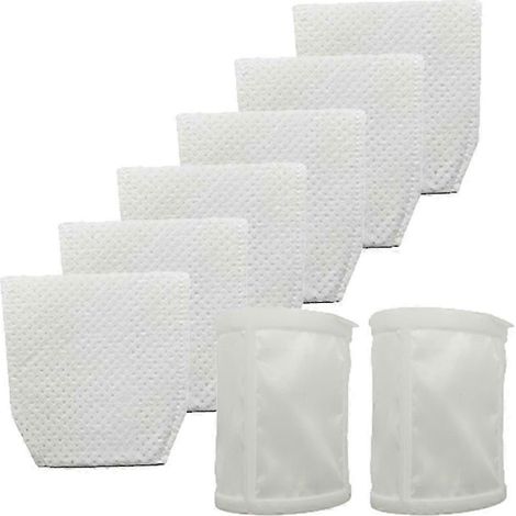 Lot de 6 filtres + 2 filtres pour aspirateur Makita T-03193 443060-3 XLC02ZB, XLC02ZW, XLC02RB1W, XLC (1/5)
