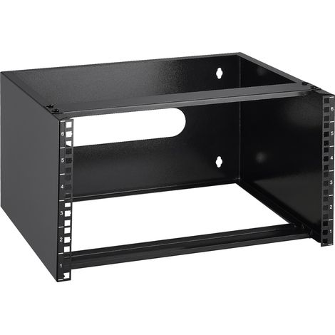 VEVOR Supporto per server di rete montaggio da parete 6U, Profondita 350 mm, Supporto per server con dadi in gabbia, carico 22,68 kg, Larghezza di montaggio 482,6 mm, per apparecchiature IT