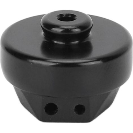 Black pocket-sized hearing aid receiver, professional replacement accessory for repair technicians. (1/5)