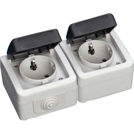 Base de enchufe doble estanco IP44 GSC 1200257 (1/2)