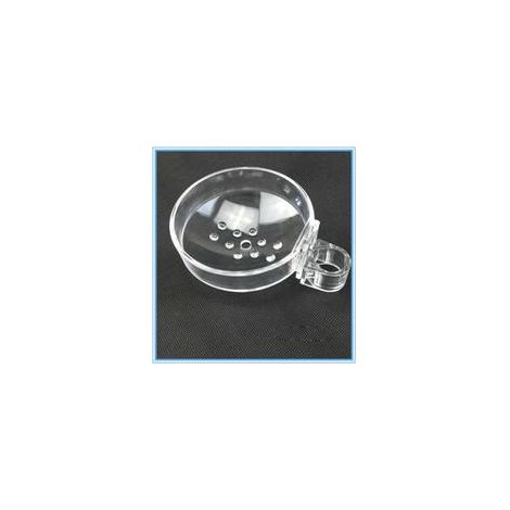 Transparent ABS Porte-Savon de Salle de Pain pour Barre de Douche ,Rond,Diamètre 22mm