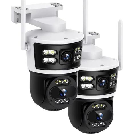 Caméra WiFi à Double Objectif, 2 pièces, sécurité Domestique Intelligente, PTZ IP, 5MP, sans Fil, Double écran, Suivi Automatique, vidéosurveillance extérieure (1/5)