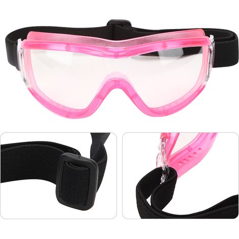 Lunettes de protection enfants anti-buée transparentes rose pour activités extérieures (1/5)