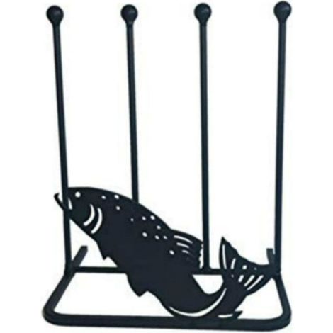 2 Pair Boot Rack - Fish - Steel - L30.4 x W38 x H48.3 cm - Black