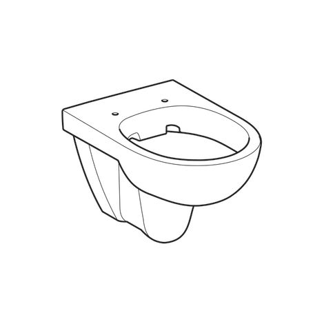 Geberit – Cuvette pour WC suspendu rimfree sans bride – Pour réservoirs à encastrer – Matériau céramique – Volume 6L selon EN 997 (1/6)