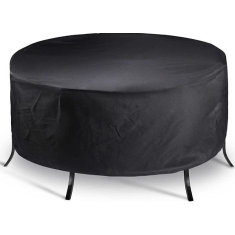 Housses pour Salons De Jardin Ronde 200x94cm, Imperméable Housse De Table Exterieur Ronde, Housse De Protection Salon De Jardin 420D Oxford Tissu, Coupe-Vent (1/5)