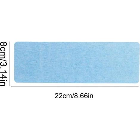 Plateau Absorbant Evier - En Boue De Diatomée Et Fibre Végétale - Pour Cuisine Et Salle De Bain - 22 x 8 cm - Bleu