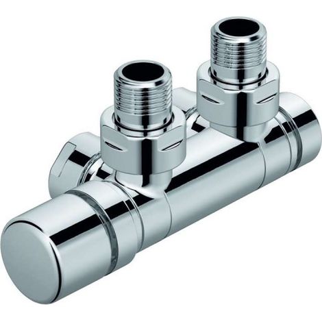 Kit P Robinetterie thermostatisable en H pivotant réversible monotube / bitube chromé - ACOVA 991638