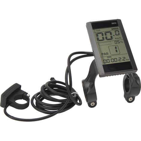 Wasserdichtes 22,2-mm-Multifunktions-LCD-Display S830 für Elektrofahrräder, kompatibel mit 24 V, 36 V und 48 V. Modifikationszubehör. (1/5)