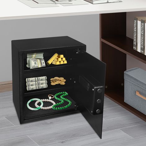 45 L Tresorschrank Haushalt Tresor Feuerfest Möbeltresor m/Schlüssel Safe Box