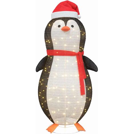 Figure de pingouin en neige Blanc chaud 78 x 178 cm tissu