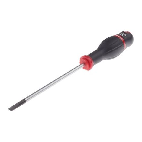 Facom – Tournevis plat Protwist Ø6,5mm – Lame 150mm pour accès dans puits – Pour bois dur et teck – Vissage rapide en série