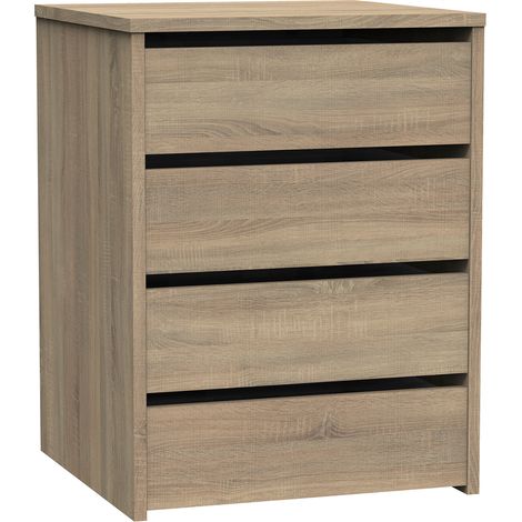 Commode Meuble de rangement coloris Cambrian - Hauteur 61 x Longueur 46 x Profondeur 45 cm -PEGANE-
