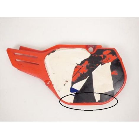 [PRODUIT D'OCCASION] Cache latéral gauche origine pour moto Honda 125 CR 1987 (1/3)
