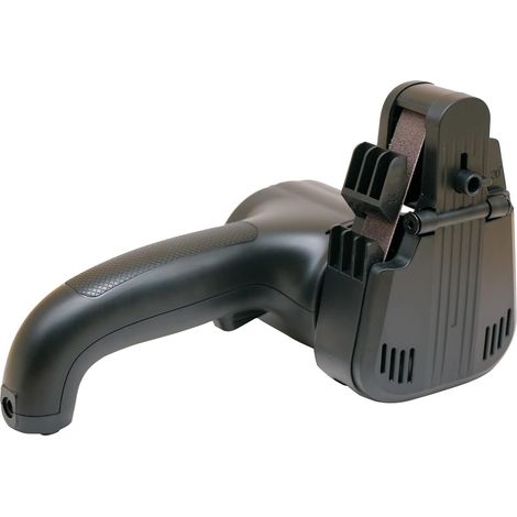 1 Affûteuse électrique, guide réglable 20°/60°, moteur vitesse variable, bande abrasive flexible, couteaux cuisine chasse (1/5)