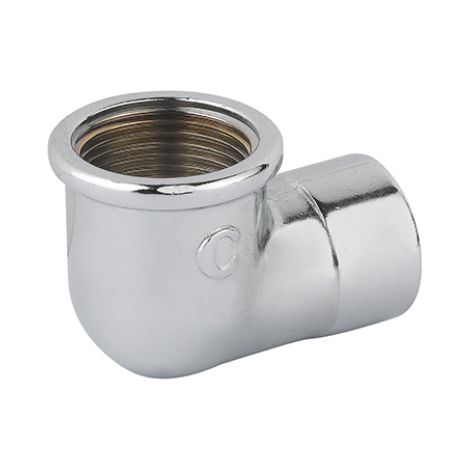 Gomito ridotto ff ottone cromo  1" x 1/2CAVAL